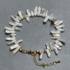 Bracelet Baroque Pearls 10-13x4-5mm +-, length 18cm +5cm chain