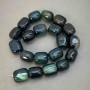 Agate Beads Bar, diameter 17-19x15-17mm± on thread, length 38cm+
