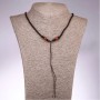 Bead Cord for Jewelry with Carnelian Bead, 65 cm