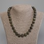 Labradorite Bead Necklace smooth rounds, diameter 12mm ±, length 50cm ± with clasp