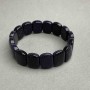 Bracelet Aventurine Night of Cairo link, diameter 15.5×12 mm±, length 18 cm ± stretch