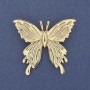 Brooch Butterfly Gold-tone Metal 45x42mm+
