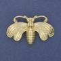 Brooch Butterfly Golden Metal 50x33mm+