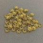 End cap findings for beads, metal color gold, diameter 5.5×1 mm± hole, diameter 1.3 mm± packaging 20 g (~155 pcs)