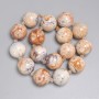 Desert Jasper Beads Smooth Round 20mm±, 5mm± Bead Size, 37cm± Length on Thread
