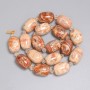 Desert Jasper Barrel Beads, 18x13mm approx, 5mm+/- seed beads, 37cm length on thread