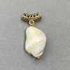 Mother-of-Pearl Pendant 14-18x12-13mm+ (assorted sizes) with bail 14x+6mm+