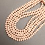 Czech Crystal Beads on a String, faceted rondelle, 8x6mm + -, thread length 37cm +