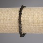 Bracelet Sun Obsidian Heart 6mm+-, length 18cm+-, stretch