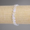 Moonstone Heart Bracelet 8mm +-, length 18cm +-, stretch
