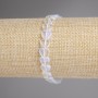 Moonstone Heart Bracelet 8mm +-, length 18cm +-, stretch