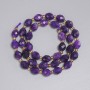 Sugilite Beads faceted grain 8x6 mm, 5mm+ beads, 36 cm+ length on thread