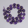 Sugilite Faceted Round Beads 10x8mm on Thread 38cm