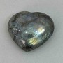 Labradorite Heart-Shaped Stone 68x60x30mm±, weight from 178g