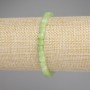 Bracelet Chrysoprase Olivine faceted cube, diameter 5x5mm±, length 18cm± stretch