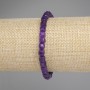 Sugilite Bracelet Faceted Cube, 5x5 mm cubes, diameter 5, 5mm+-, length 18 cm +- stretch