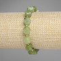 Bracelet with Faceted Jadeite, Diamond-shaped, diameter 10x9mm, 3mm beads, length 18cm