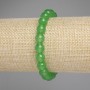 Chrysoprase Bracelet Smooth Beads, 8mm Diameter ±, 18cm Elastic Length