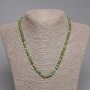Necklace of Faceted Jadeite Cube, 4–5 mm diameter, length 45 cm ± with clasp