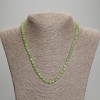 Chrysoprase Olivine Faceted Cube Bead Necklace, 5x5mm diameter, 45mm length, with clasp