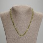 Grossular Garnet Faceted Cube Necklace, 4x4 mm cube facets, approx. 45 cm length with clasp