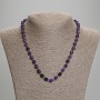 Sugilite Beads, Faceted Nugget, 8x6 mm, ±, Seed Beads 3 mm ±, 45 cm ± Length with Clasp