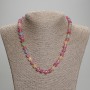 Tourmaline necklace with faceted 7×7 mm cubes +/-, length 45 mm +/-, with clasp