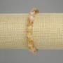 Faceted Citrine Cube Bracelet 8x8mm, 18 cm