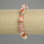 Desert Jasper Bead Bracelet 14x10mm Barrels + Seed Beads 5mm +-, length 18cm +