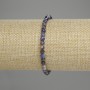 Sodalite Bracelet Faceted Round Beads 4mm+-, length 18cm +