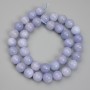 Aquamarine Beads Smooth Ball 10mm diameter, 38cm length on thread