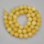 Citrine Beads round ball, 8.5 mm, thread length 38 cm ± on thread
