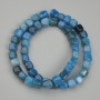 Apatite Cubic Beads, 7mm diameter ±, 39cm long ± on thread