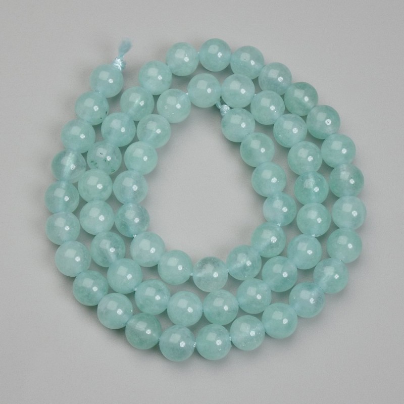 Amazonite Beads Sphere, 6.5mm diameter, 38cm long on thread