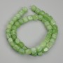 Chrysoprase Olivine Cube Beads, diameter 7mm±, length 37cm± on bead thread