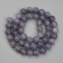 Iolite Beads Round, 8.5 mm diameter, 38 cm length on thread