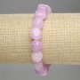 Kunzite Bracelet Beaded, 11-12×9-10mm diameter, 18cm length ± stretch