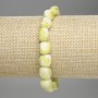 Jadeite Bead Stretch Bracelet, 9-10×8 mm, 18 cm long