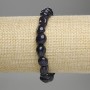 Bracelet Aventurine Night of Cairo faceted, diameter 9-12×8-10mm+-, length 18cm +- elastic