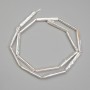 Baroque Pearl Beads with Petrol/Gasoline Tone 25×4mm +-, length 39cm+