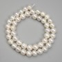 Freshwater Pearls Beads, diameter 8-9 mm, on a thread 39 cm+ length