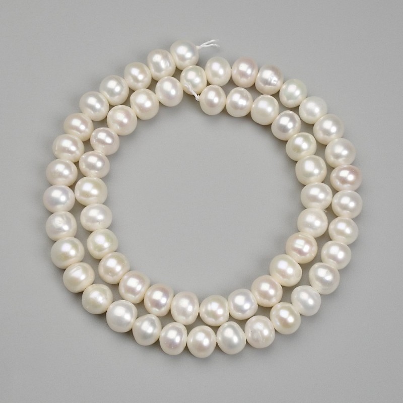 Freshwater Pearls Beads, diameter 6.5-7×7 mm ± on a thread, length 36cm+