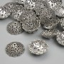 Cap cap findings for beads, diameter 13mm± hole, diameter 1.5mm± metal color silver
