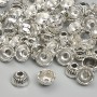 Cap for Bead Findings, cap diameter 4x7 mm ±, hole diameter 2.3 mm ±, silver metal color, pack of 20 g ± (~63 pcs)