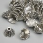 End cap, diameter 6x9 mm ±, hole diameter 2.2 mm ±, silver metal color, pack ~20 g (≈40 pcs)