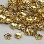 Bead Caps Gold-tone (Cap) for Beads, diameter 6.5 mm, hole 1.2 mm, packaging 20 g (~125 pcs)