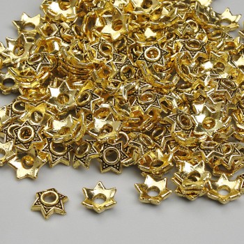 Bead Cap Findings Gold Color, 5mm diameter ± hole 1.8mm ± packaging 20 g (~205 pcs)
