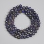 Sapphire Beads Faceted Round 5mm+, on Thread length 39in+