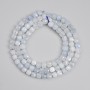 Aquamarine Beads Faceted Cubes 4×4mm +-, thread length 39cm+-