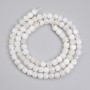 Adularia Beads faceted cube 4x4mm +-, thread length 38cm+-